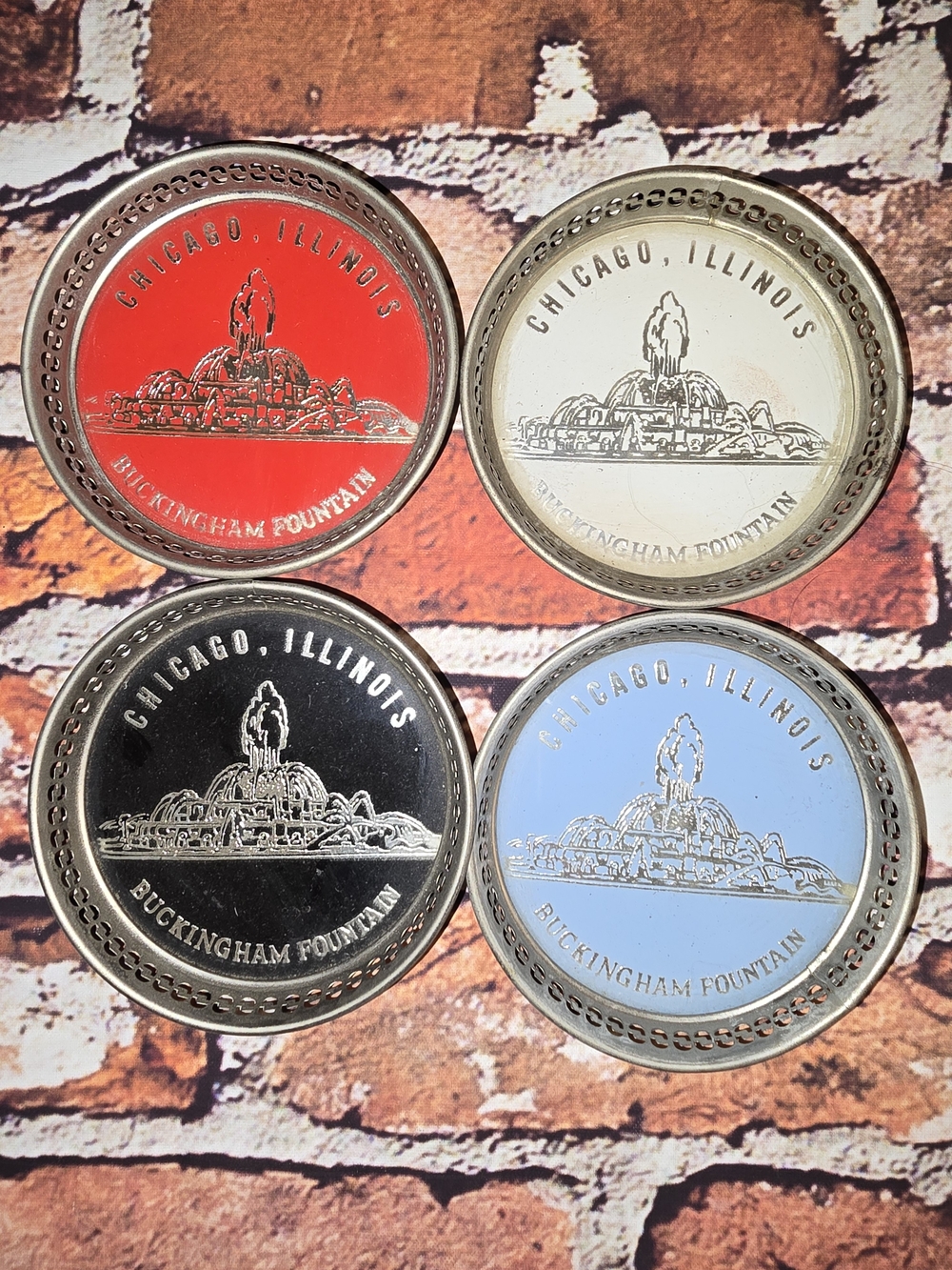 Chicago Buckingham Fountain Collectible Coaster Set